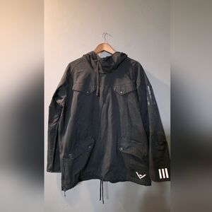 Adidas X White Mountaineering Anorak Jacket Black Pullover Hooded Mens L